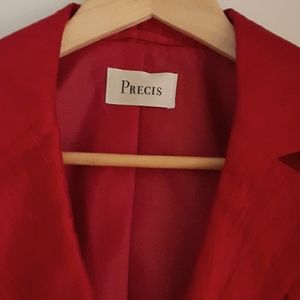 Beautiful Red Linen Jacket